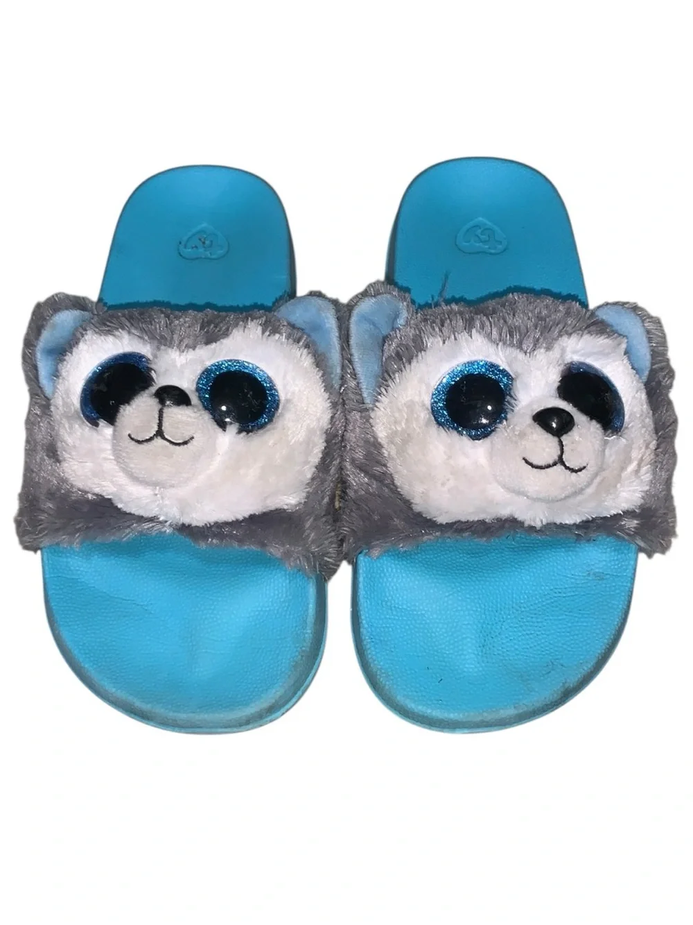 TY Beanie Baby Slush Wolf Plush Sides Girls Size 1-3